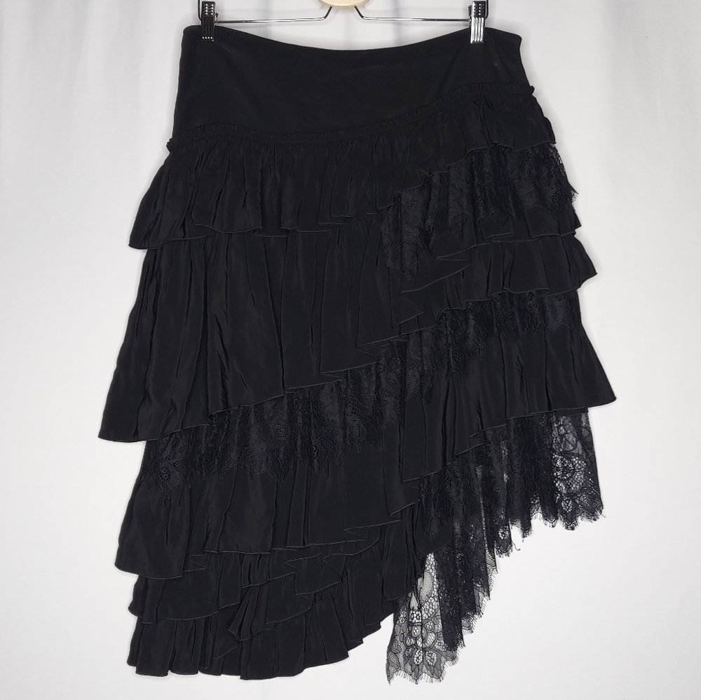 Zara Black Asymmetrical Skirt